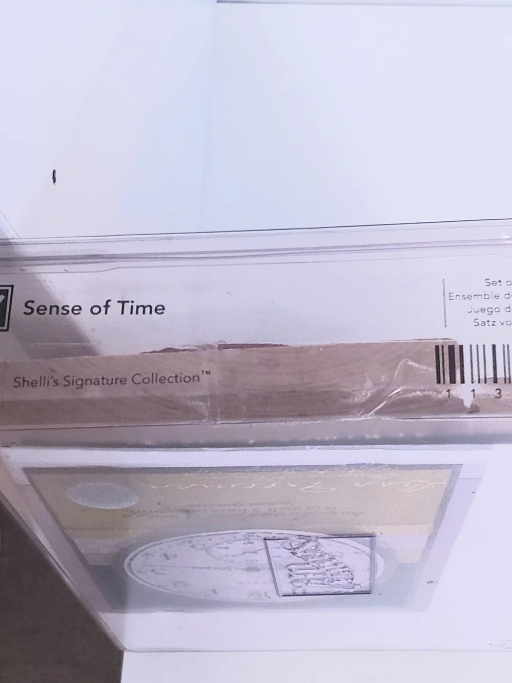 Stampin' Up! Wood-Mount Sense Of Time Stamp Set 4